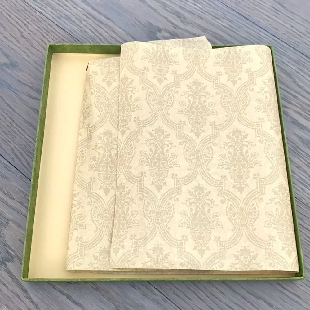 Gucci 10” Square Gift Box Embossed Pattern Shallow Storage Display Box - Picture 6 of 7